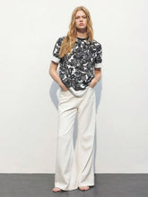 Women Summer Casual Floral Print T-Shirt